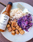 Peach Cayenne on tofu